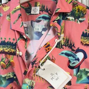Pink Graphic Men's Casual Shirt